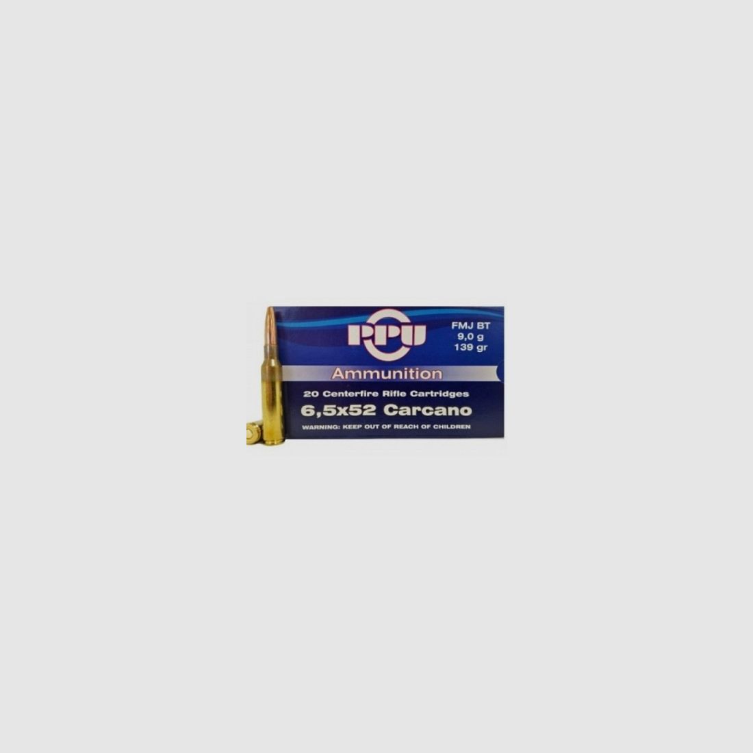 6,5×52 CARCANO PARTIZAN PPU SP-BT (Schachtel mit 20)
