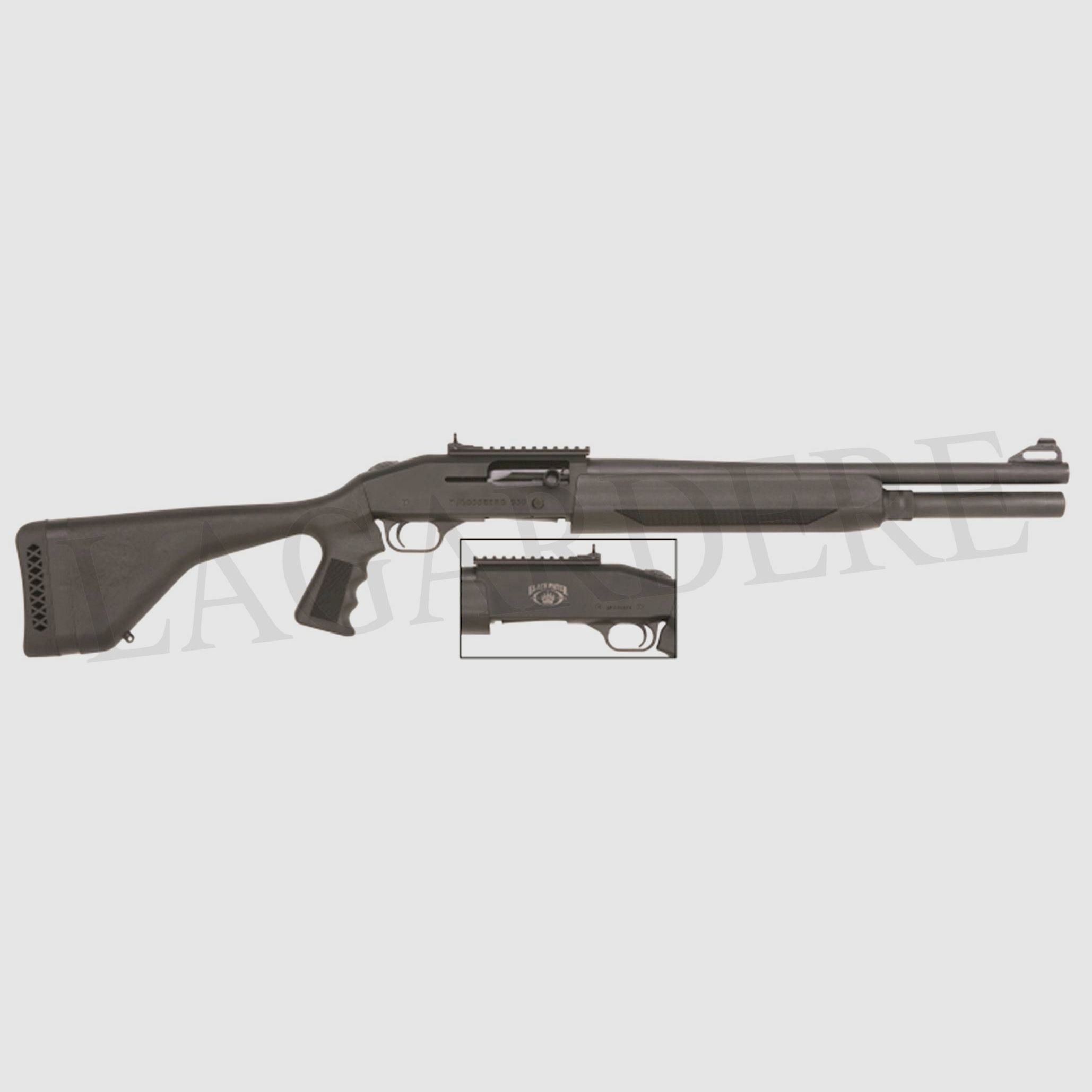MOSSBERG 930 BLACKWATER (SEMI-AUTOMATISCHE FLINTE MIT GLATTEM LAUF)