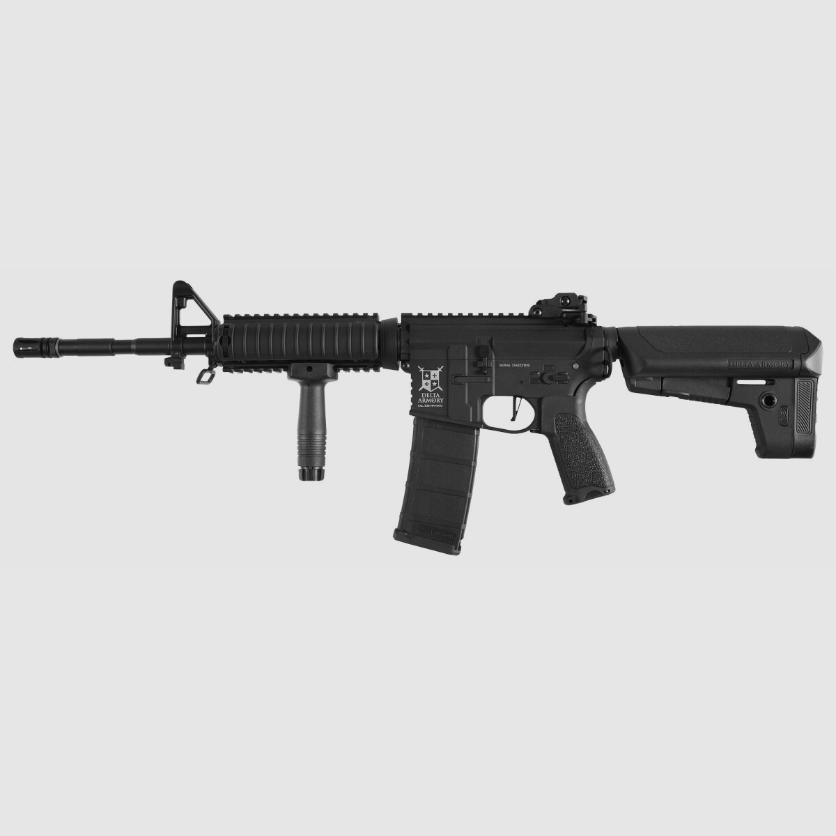 AR15 RIS BRAVO Delta Armory Schwarz S-AEG Airsoft Gewehr Frei ab 18 Jahren