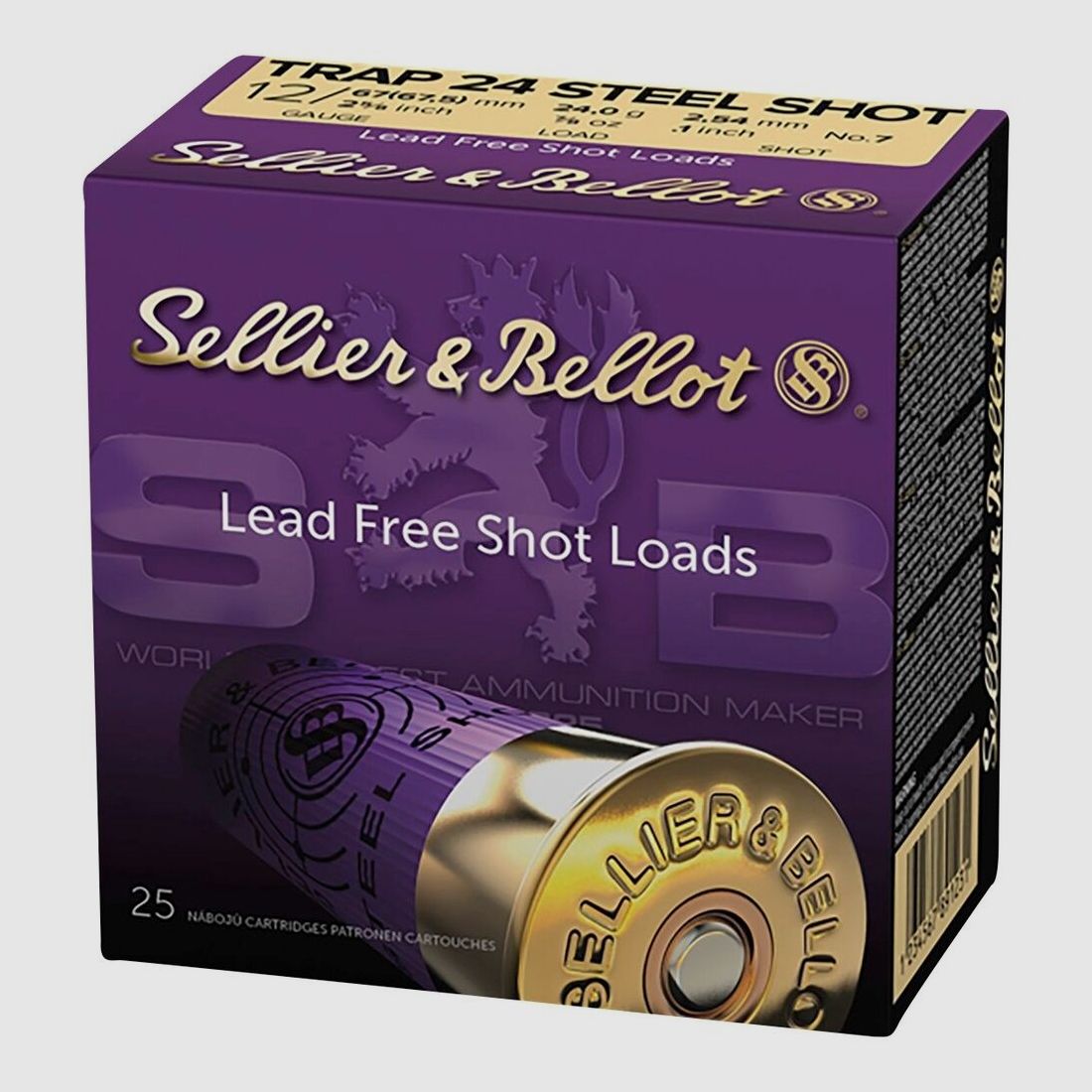 Sellier & Bellot Stalowa pułapka 24g / 2,5mm 25szt.