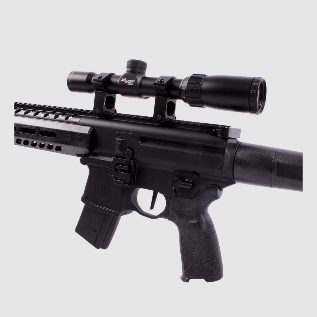 Sig Sauer	 MCX Gen2 CO2 Gewehr NBB SET 4,5mm Diabolo BLK +1-4x24 ZF