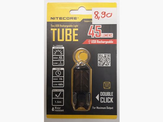 Böker Nitecore Tube Schwarz 45 Lumen Taschenlampen