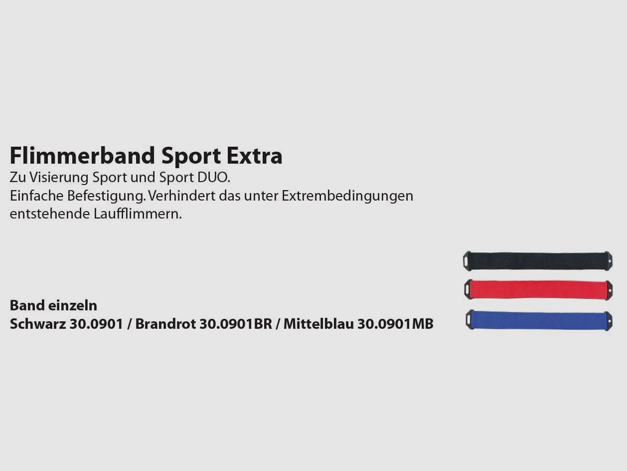 Flimmerband Wyss Waffen Sport Extra Stgw57 (bande unique) - rouge feu
