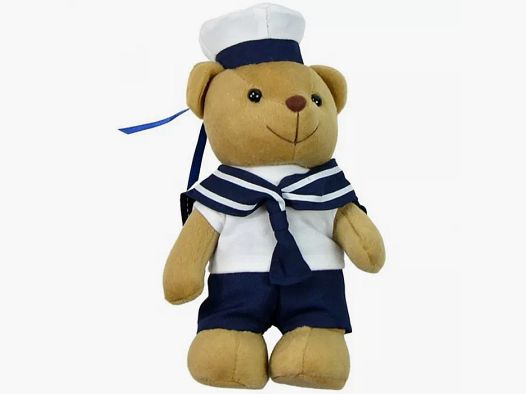 Teddybeer, Marine, ca. 20 cm hoog