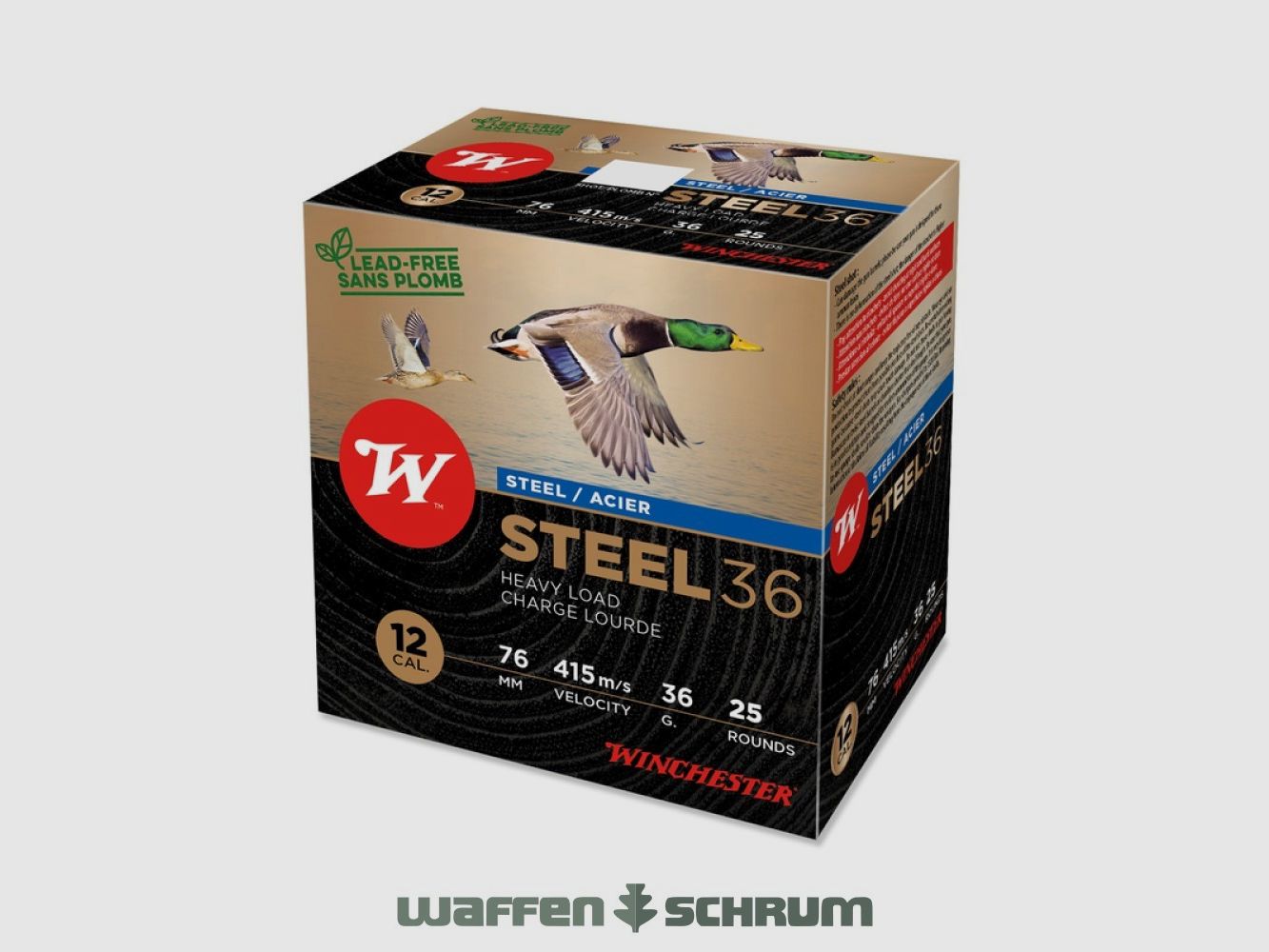 Winchester 12/76 Jagd Steel HP 3,3mm - 36g