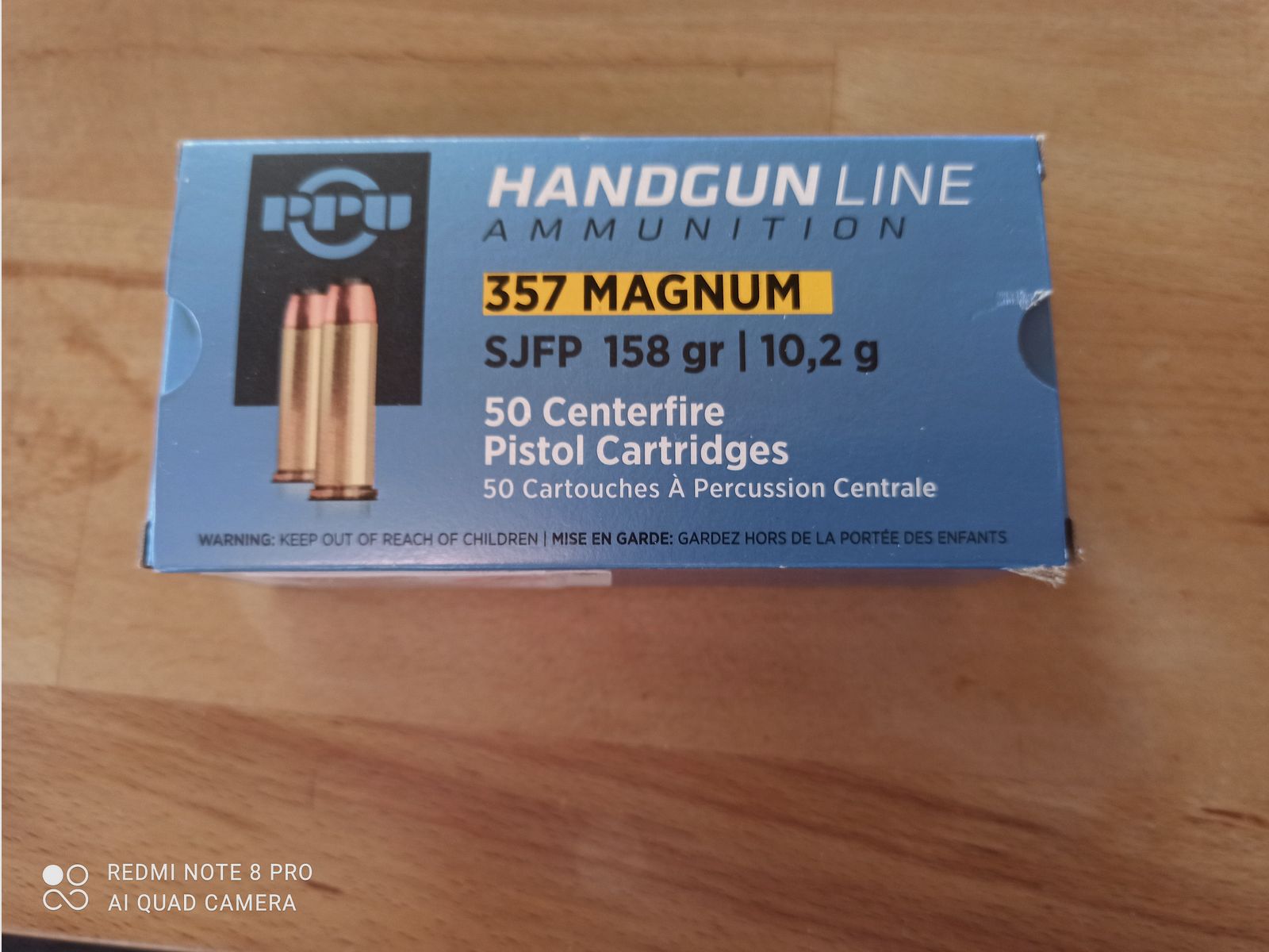 .357 Magnum munitions 950 coups ogive plate plate