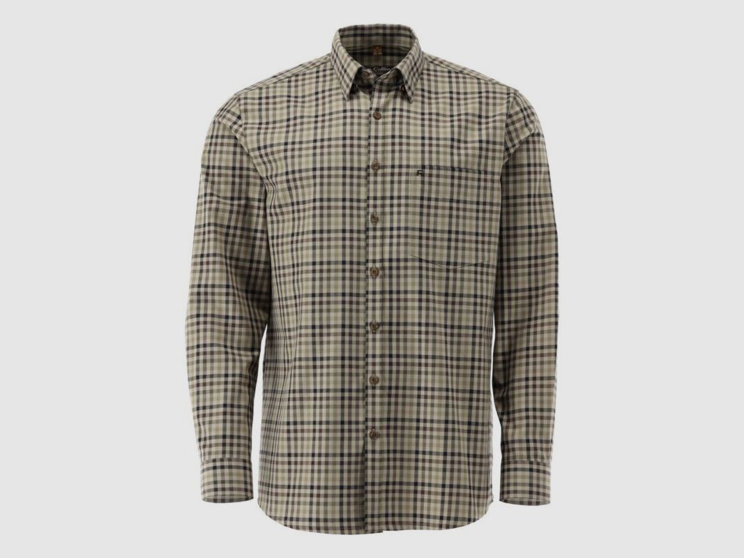 Tom Collins H-Camicia Collo Button-Down e Taschino sul Petto Maniche Lunghe, immagine 2 di 6