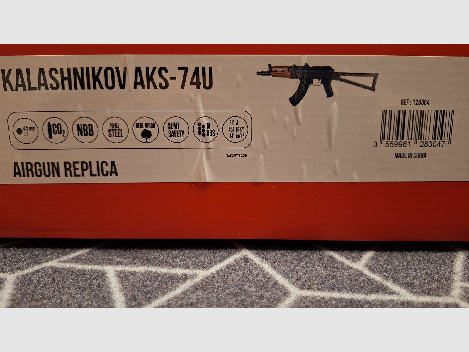 Kalashnikov AKS74U G.S.G. CO2 4,5mm NUEVO!