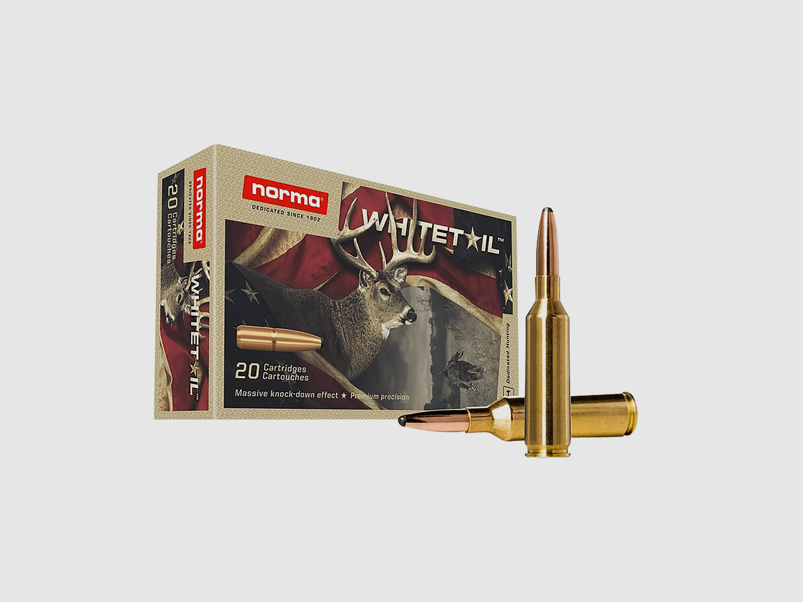 AMMUNITION – NORMA – WHITETAIL 308 Win. 11.7g / 180gr