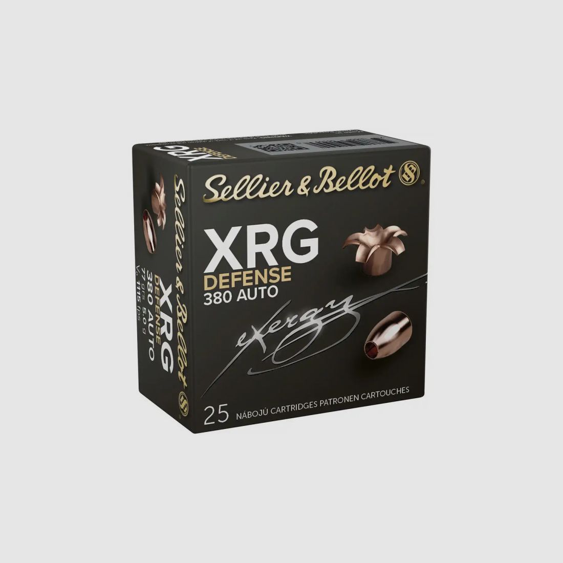 SELLIER & BELLOT XRG - DEFENSE - 9MM KURZ / .380 AUTO - 77 GRS. - 25 STÜCK