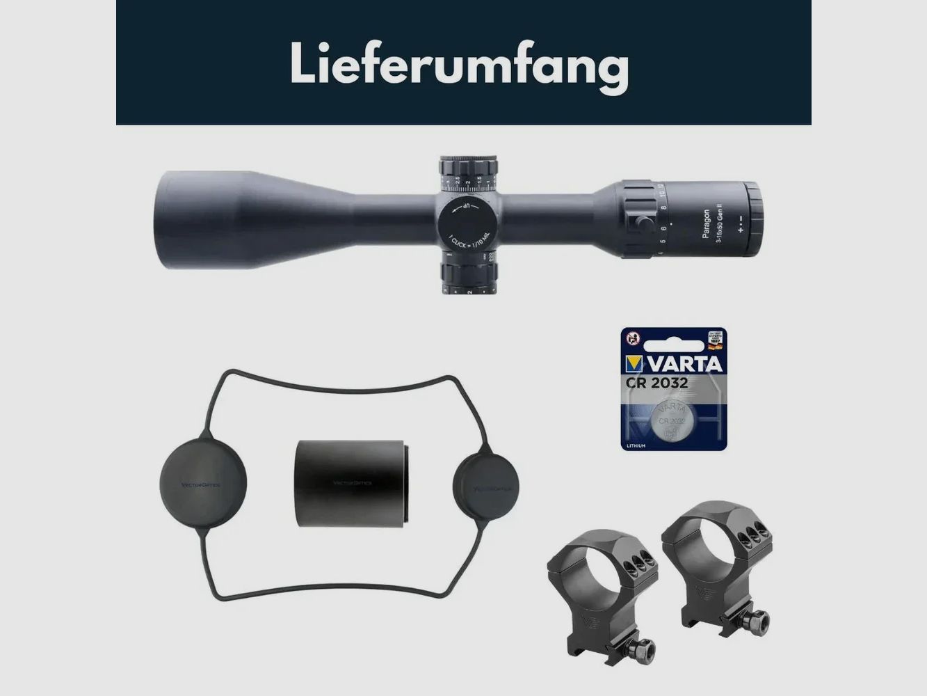 Vector Optics SCOM-25 Paragon 3-15x50SFP Gen II