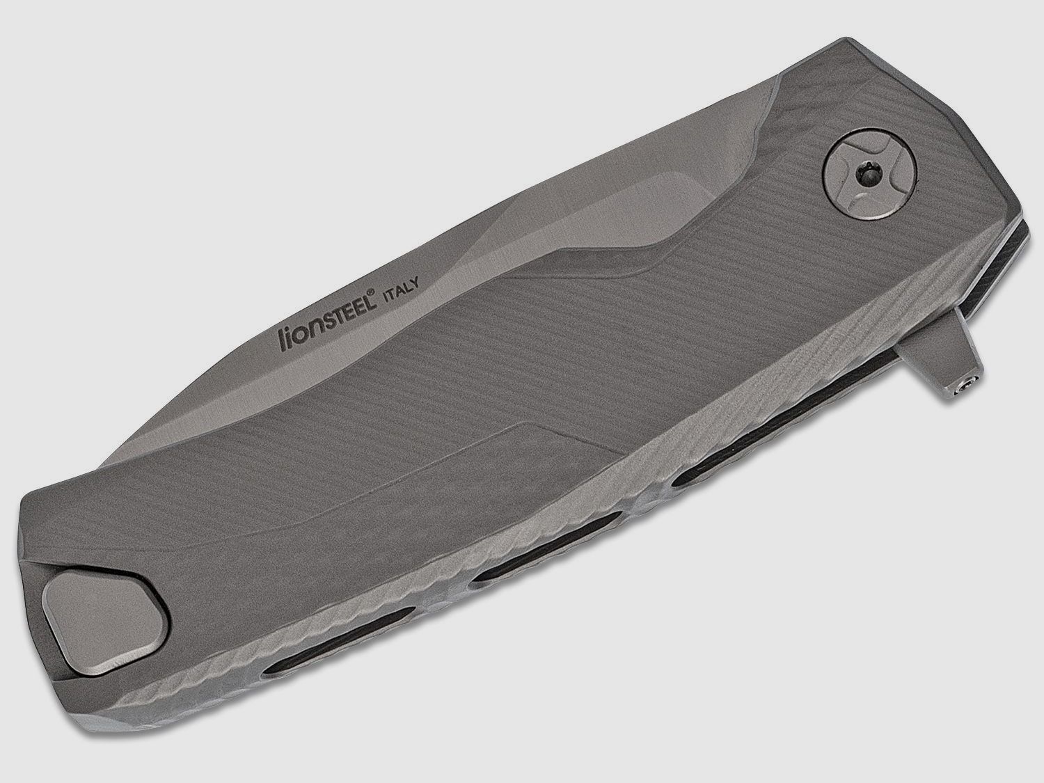 ROK G, M390 Satinklinge, grauer Titangriff | 97321