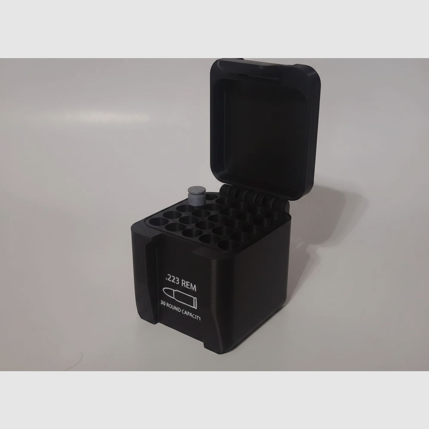 Filamelt ammunition box / 308 Winchester / 'folding / locking lid' / cartridge box, ammo box