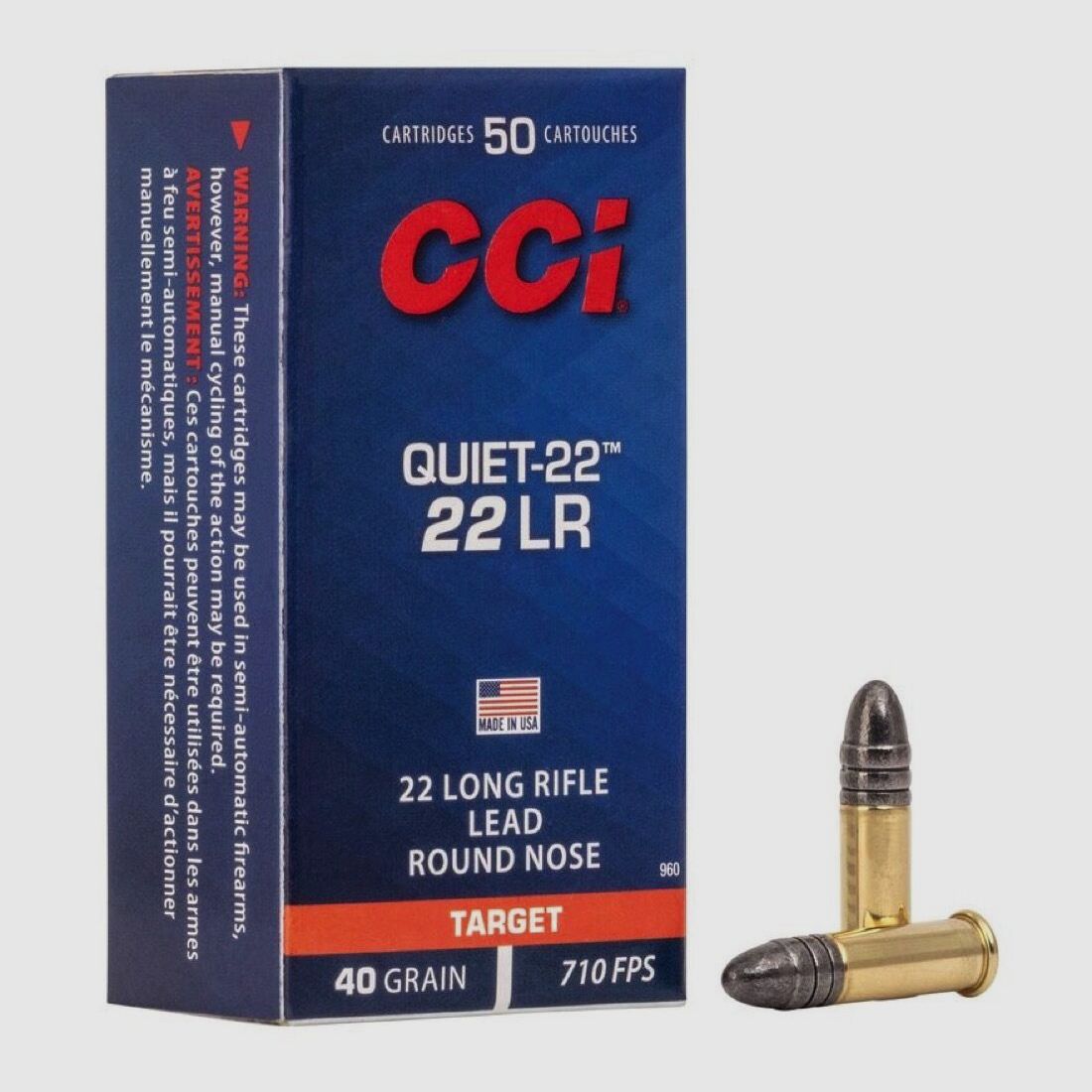 CCI Quiet-22 LRN 40grs 50pcs .22lr