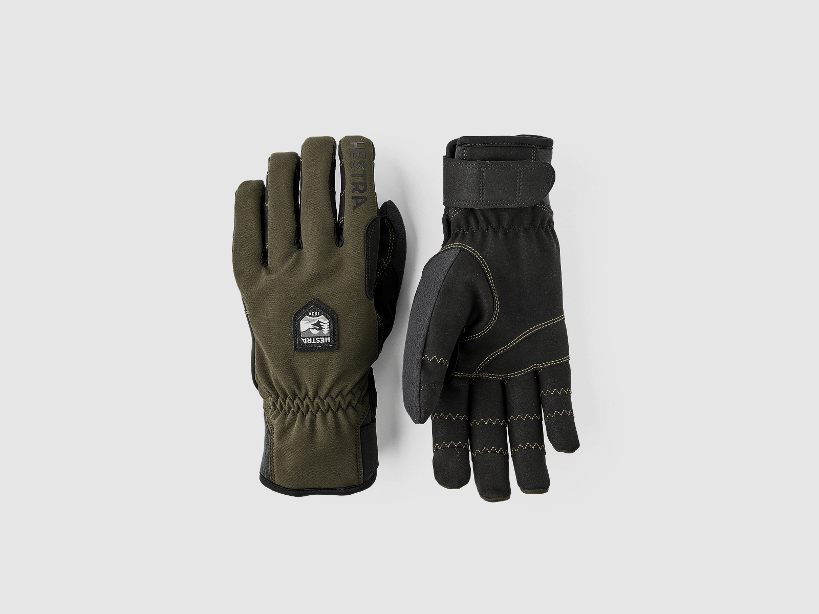 Hestra Ergo Grip Wool Touring - Guanto a 5 dita Dark Forest/Nero