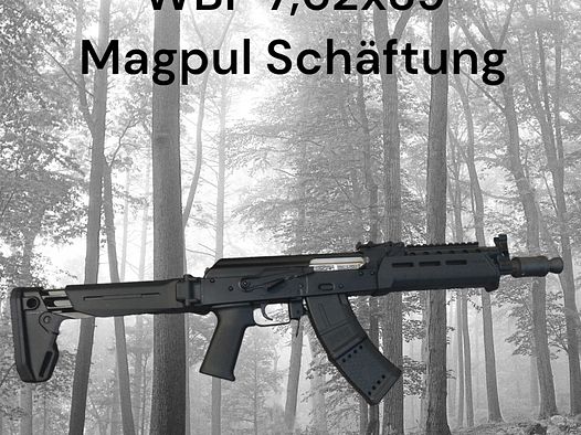 WBP Jack 7,62x39 Magpul Kurzwaffe inkl. Magazin Grip Erweiterung