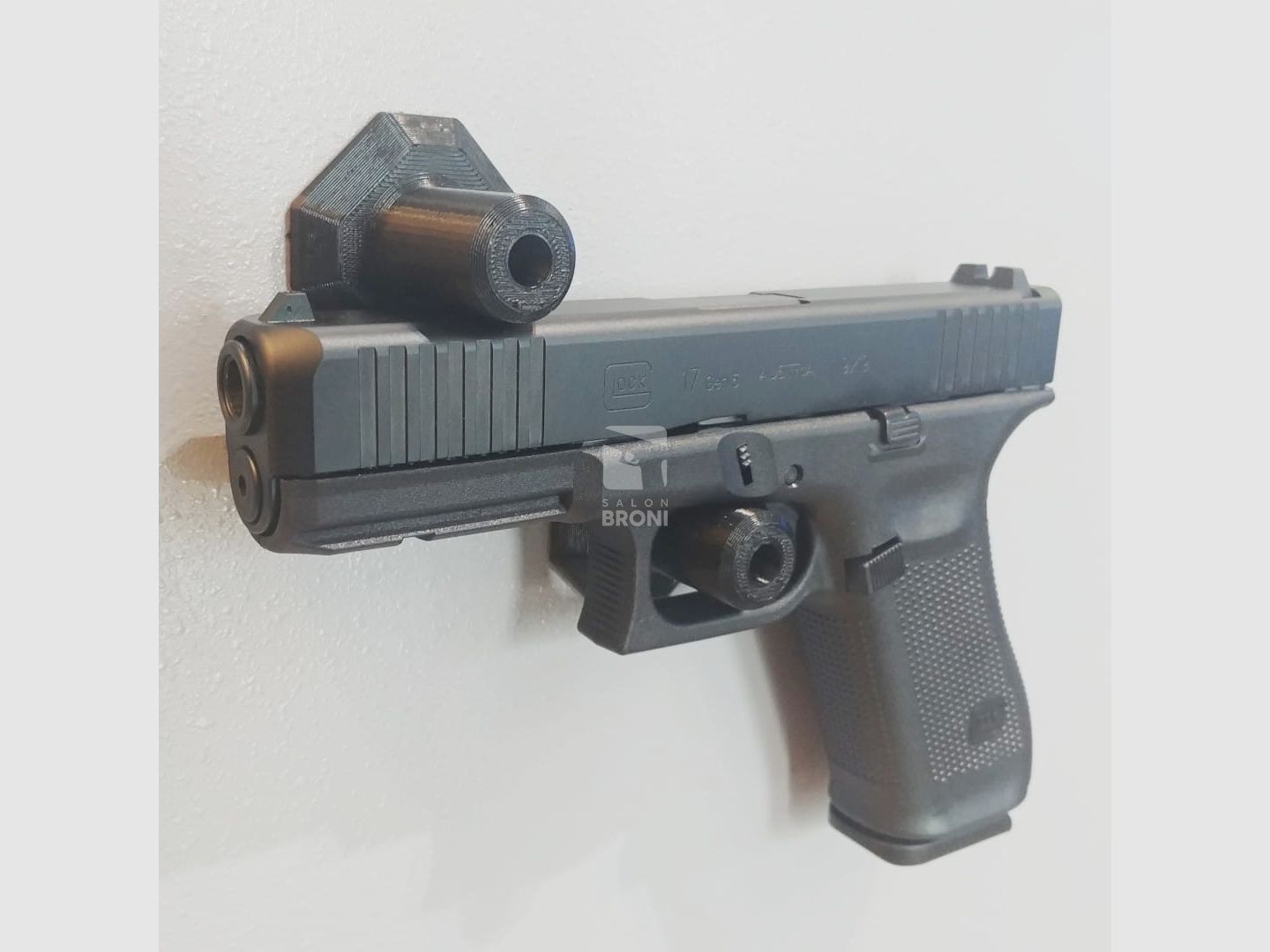UCHWYT MAGNETYCZNY NA PISTOLET Z OPTYKĄ - CZARNY, zdjęcie 3 z 3
