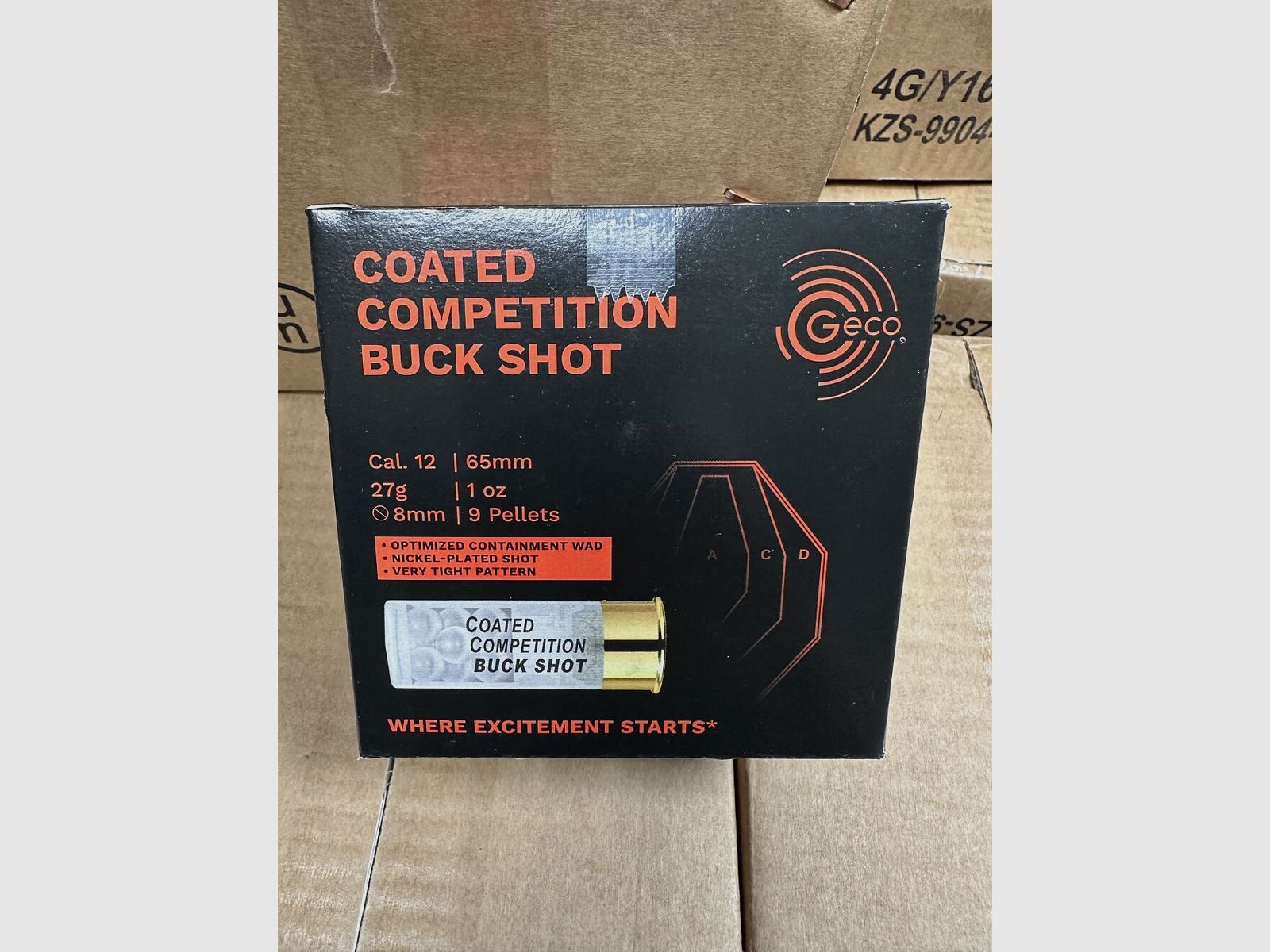 Geco Coated Competition BUCK SHOT 12/65 27g 250 Stück