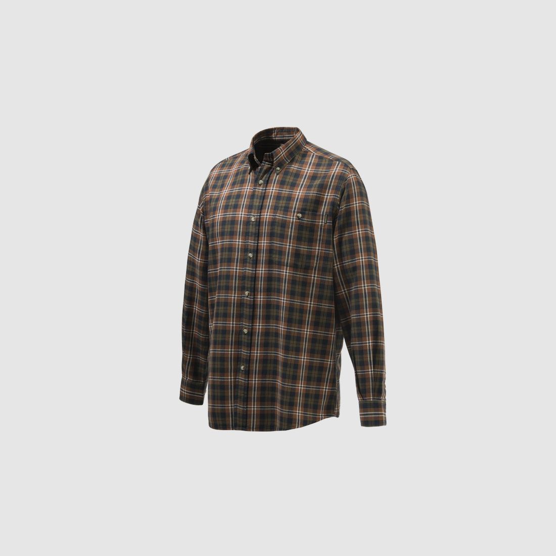 Beretta Camicia Wood Flannel Button Down TOBACCO XXL