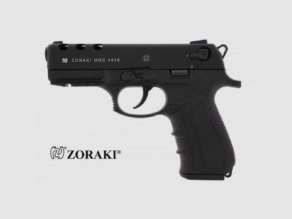 ESC Zoraki 4918 zwart 9mm PAK gas- & signaalwapens