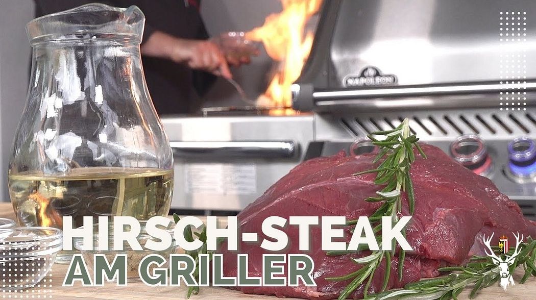 Wild Einfach Kochen - Hirsch Steak und Hirsch Braten am Griller