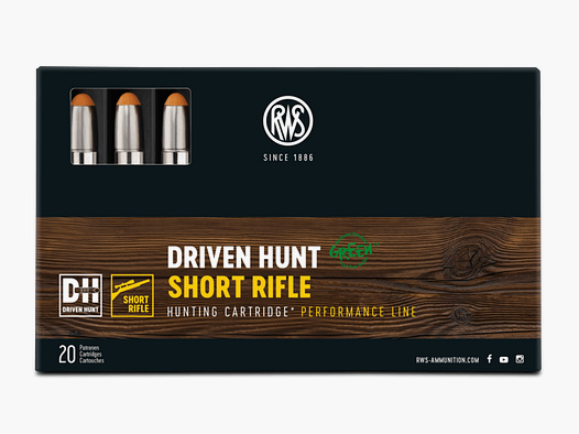 RWS 2430781 9,3x62 Driven Hunt Short Rifle 16,2g/250grs.