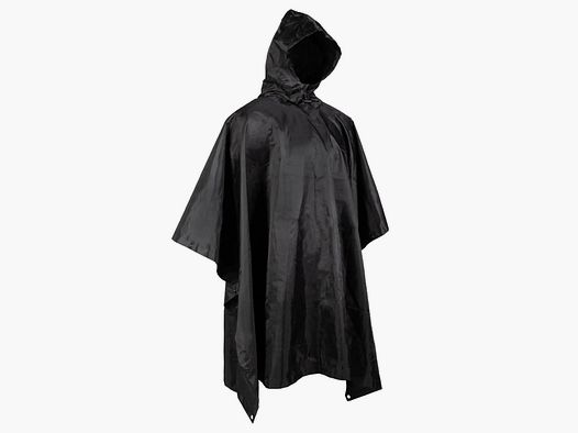 Mil-Tec Mil-Tec Poncho Basic Ripstop - Schwarz