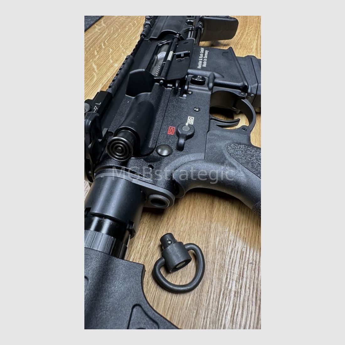 Heckler & Koch MR223 A3 Slim-Line 11" barrel - semi-automatic rifle .223Rem including ASE UTRA Dual 556-Short-QM2 Gen2 Cerakote silencer - civilian version HK416 / G95K / G38 / with upgrades