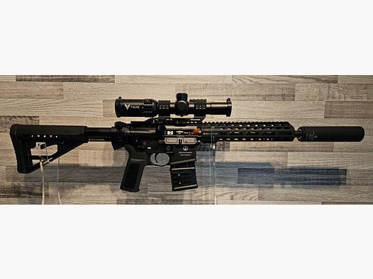 Neuware vom Fachhandel - Schmeisser AR-15 S4F 10,5" Kal. .223Rem - Set mit Schalldämpfer + ZF