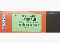 Cartucce Lapua Naturalis 9,3x74R 17,5g, 270gr. Senza piombo !!!