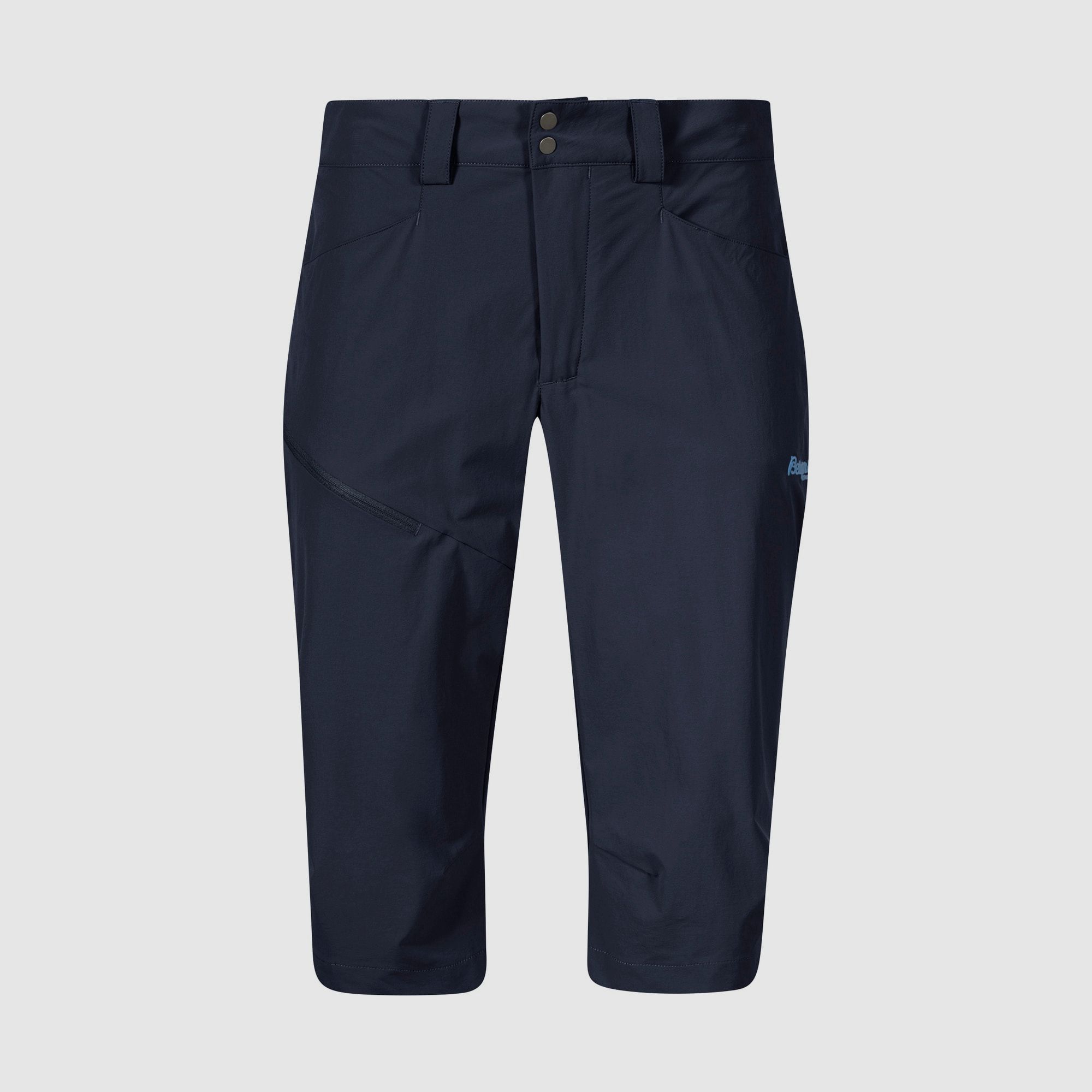 Bergans Vandre Light Softshell Long Shorts Women Navy Blue 40