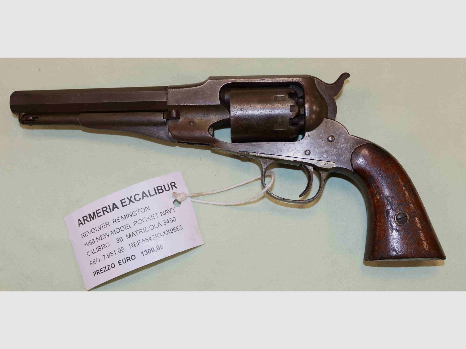 Vorderladerrevolver Remington 1858 New Model Pocket Navy Kaliber 36, Bild 1 von 12
