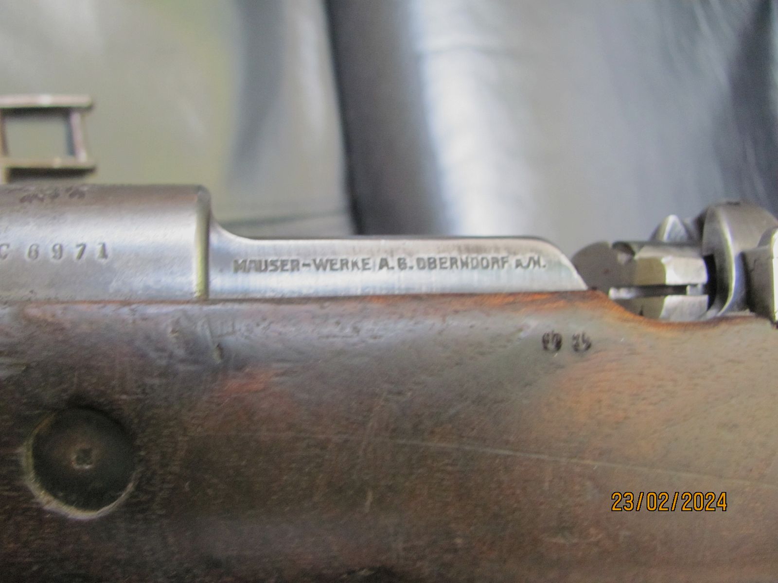 Mauser Karabiner K98  Portugal 1937 nummerngleich m Bajonett WaA-Stempel Alt Deko BKA 11 deactivated -- 499.-