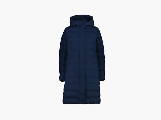 CMP Chaqueta Larga Acolchada para Mujeres con Capucha Azul Tinta