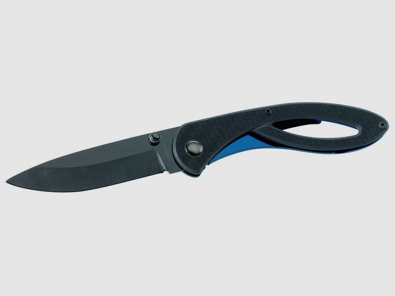Puma TEC, folding knife, ceramic blade, frame lock carbon, belt clip