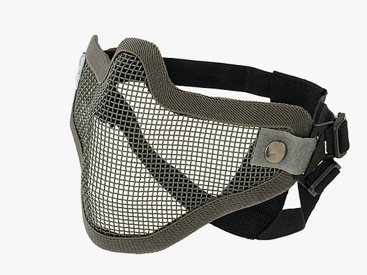 Steel Protective Half Face Mask V.1 - Grey [WOSPORT]