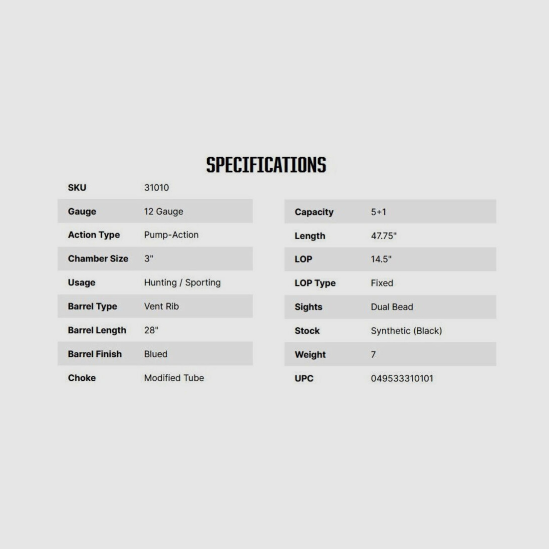 Mossberg Maverick 88 All-Purpose 28" (28 Zoll) 12/76