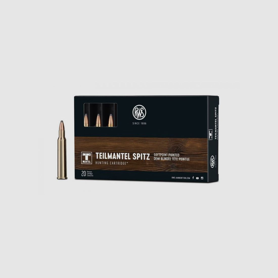 RWS 5,6X50R MAG 63 GRS / 4,1 G TMS 20 STK, Bild 1 von 3