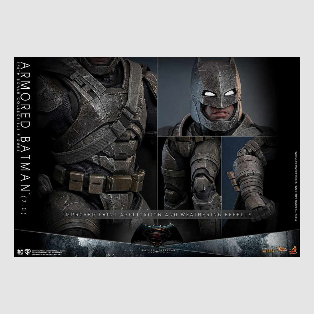 Batman v Superman: Dawn of Justice Movie Masterpiece Actionfigur 1/6 Armored Batman 2.0 33 cm | 43204