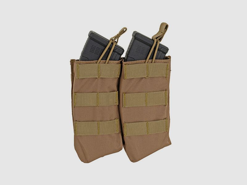 Open Top Double 7.62x39 AK Mag Pouch - Coyote [8FIELDS]