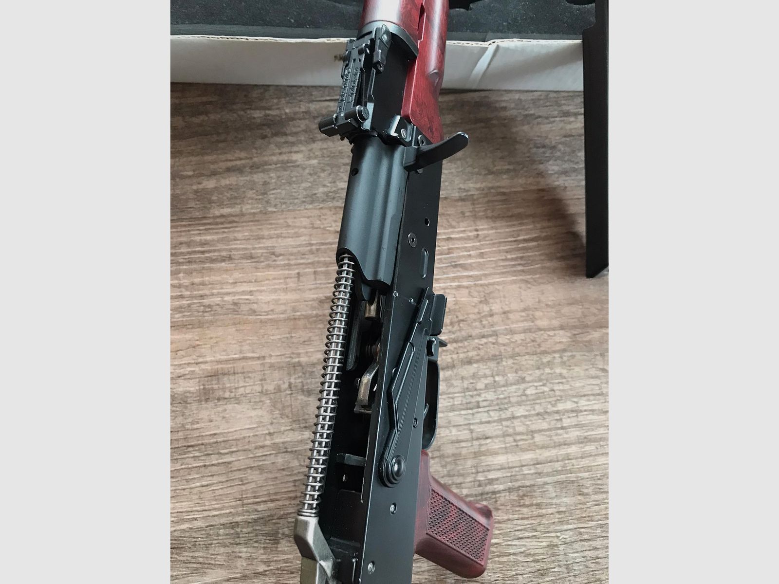 Alloy Army AK74/AKM miniature model scale 1/2.05 metal fully disassemblable, shell ejection