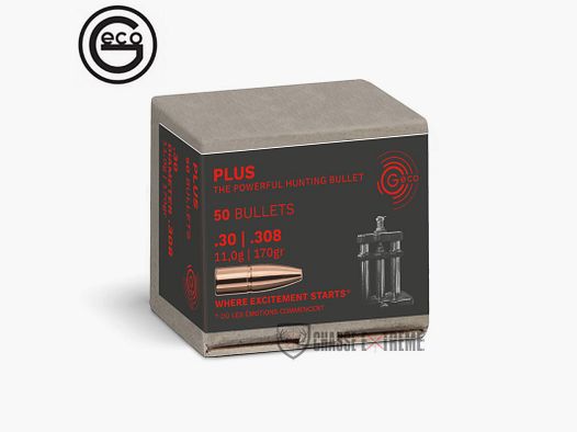 50 Proiettili GECO cal 30 170gr Plus