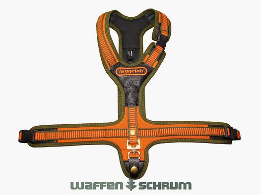 Niggeloh dog harness Follow orange/olive