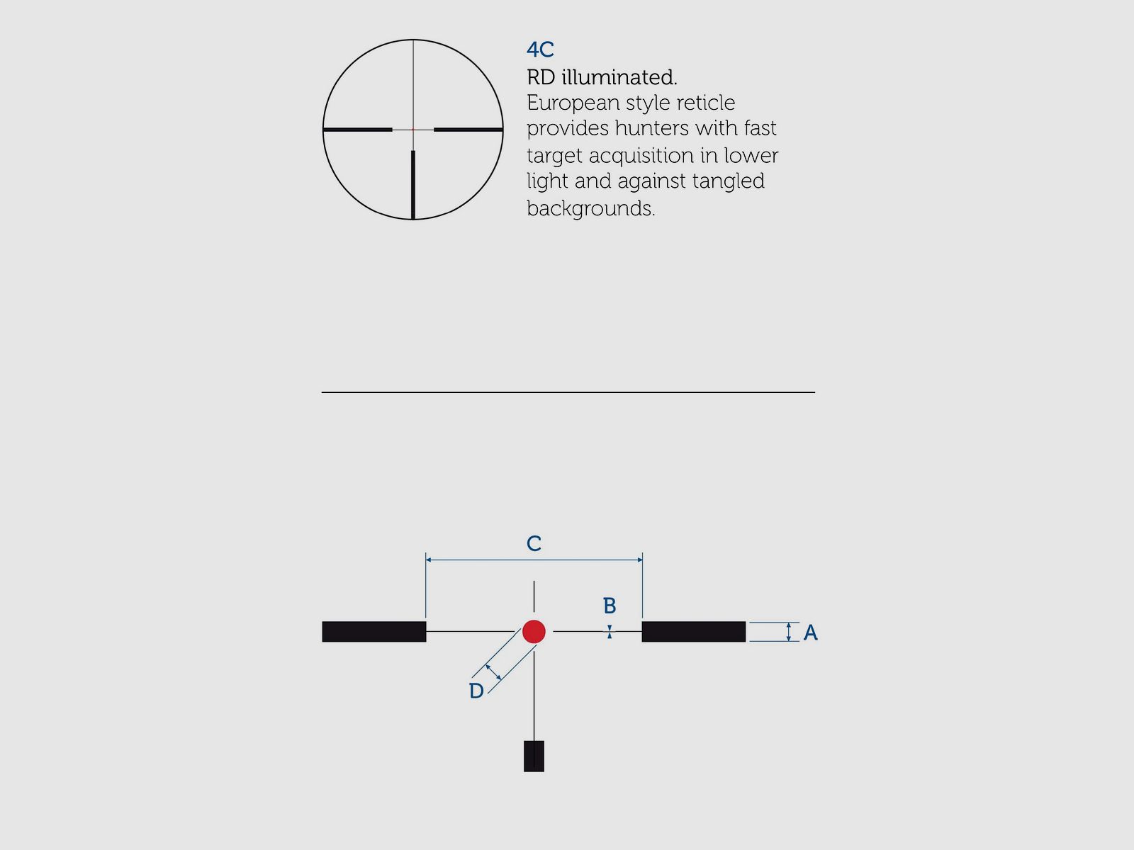 Meopta 2004768002 Zielfernrohr Optika6 4,5-27x50 SFP Absehen 4C1 RD Reticle