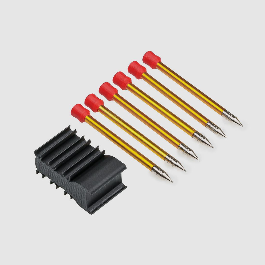 BUNDLE | ARROW HOLDER | Pfeilhalter + 6 Arrows | ROT oder Schwarz | Walther PPQ M2 | T4E TPM1 | PDP Compact 4