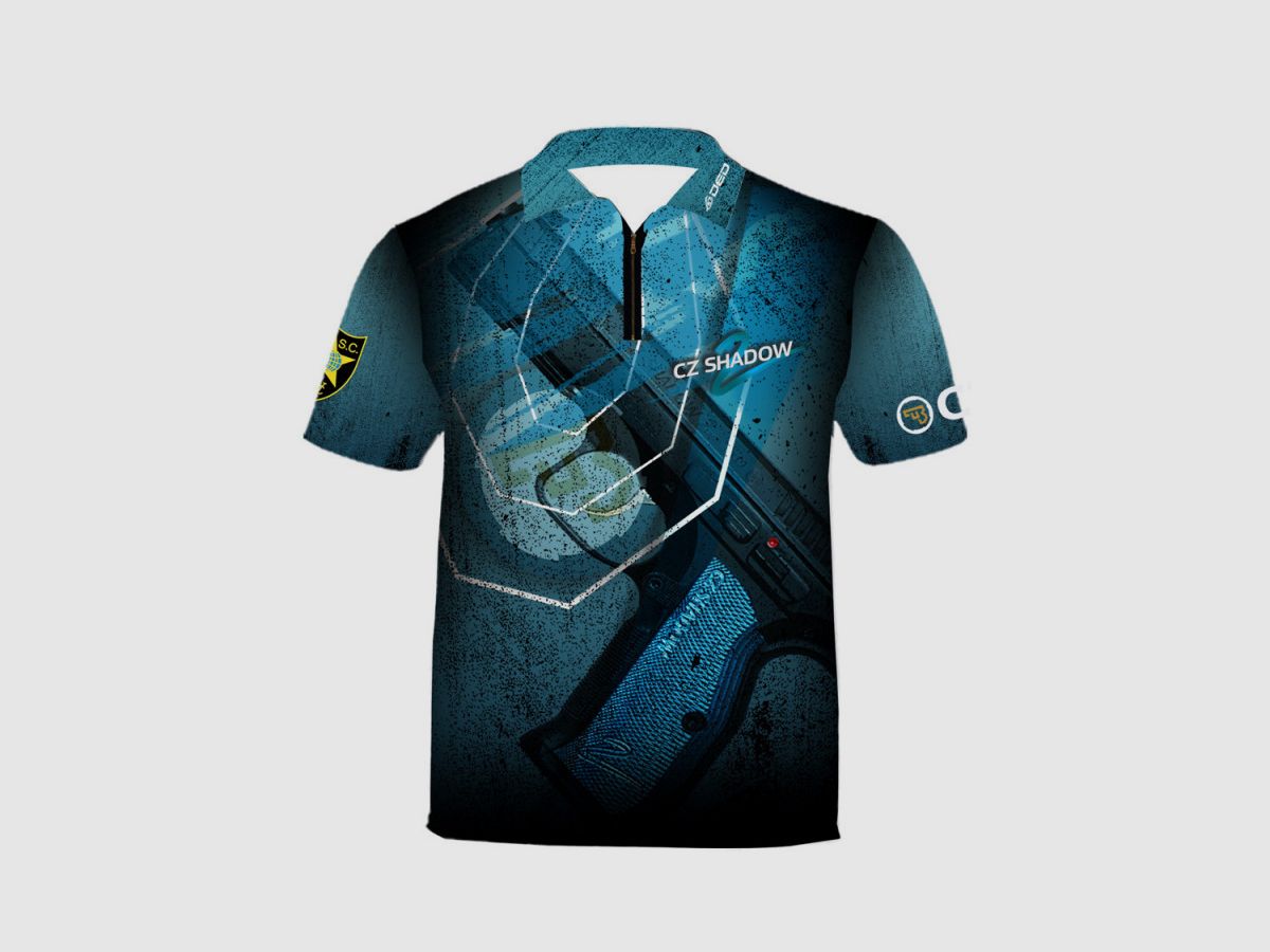 DED CZ Shadow 2 Blue T-Shirt, Größe: L, Benutzerdefinierter Name: Mit Benutzerdefiniertem Namen, Bekleidungsart: Kinder, Bild 1 von 3
