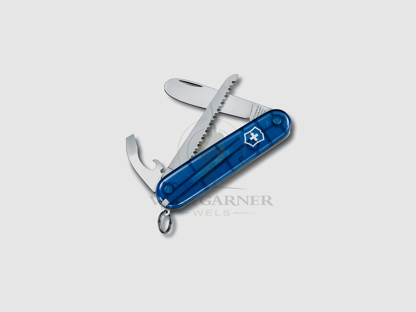 Mój Pierwszy Victorinox 84mm niebieski przezroczysty