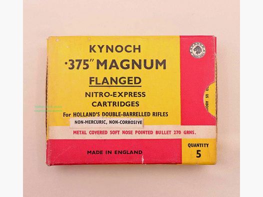 Kynoch, England Büchsenpatronen .375Mag/Flanged