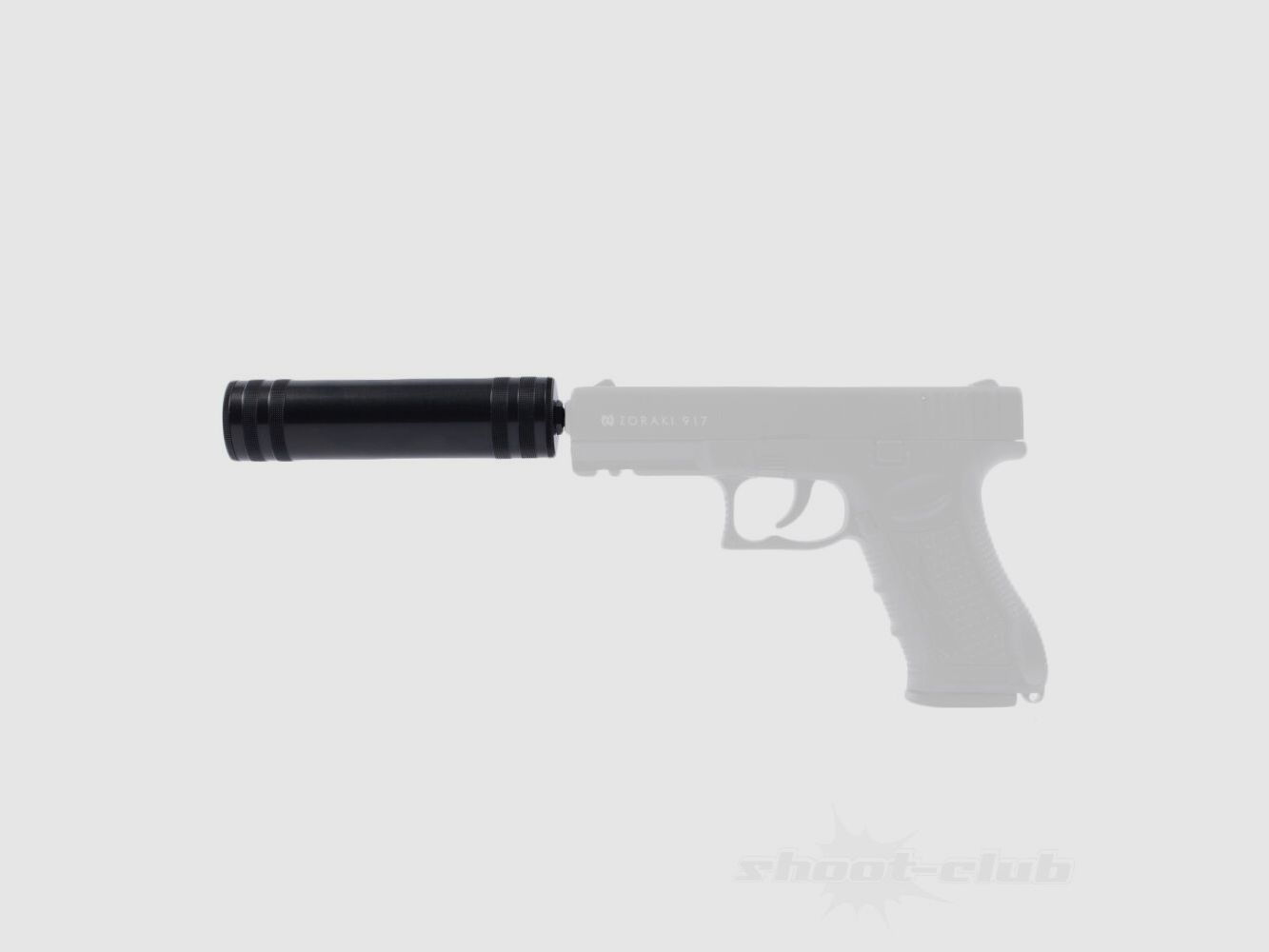 shoXx Universal Schreckschuss- Schalldämpfer - brüniert