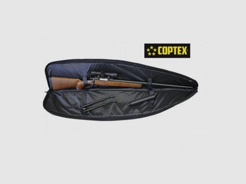 COPTEX Futteral f. Langwaffe Cordura PRO mit Außentaschen 120cm BLACK /schwarz